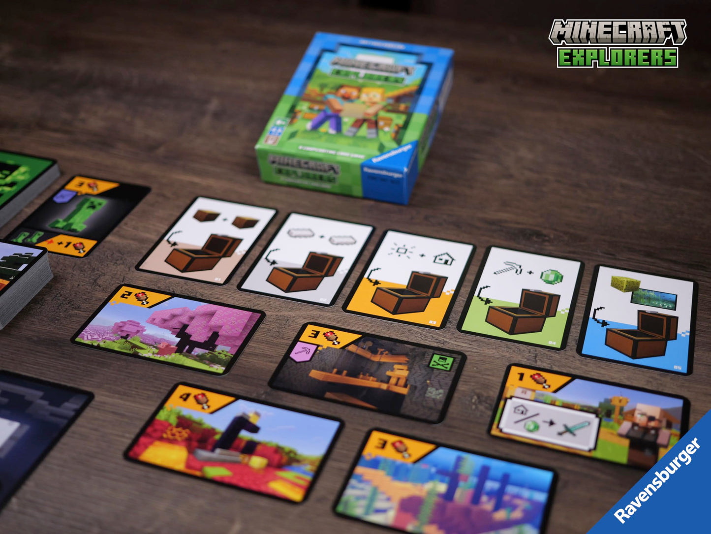 Ravensburger Minecraft Explorers: Cooperative Card Game for 2-4 Players (Ages 8+)