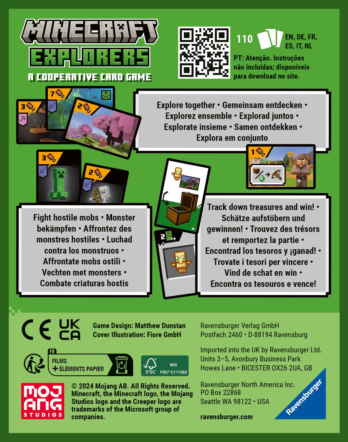 Ravensburger Minecraft Explorers: Cooperative Card Game for 2-4 Players (Ages 8+)
