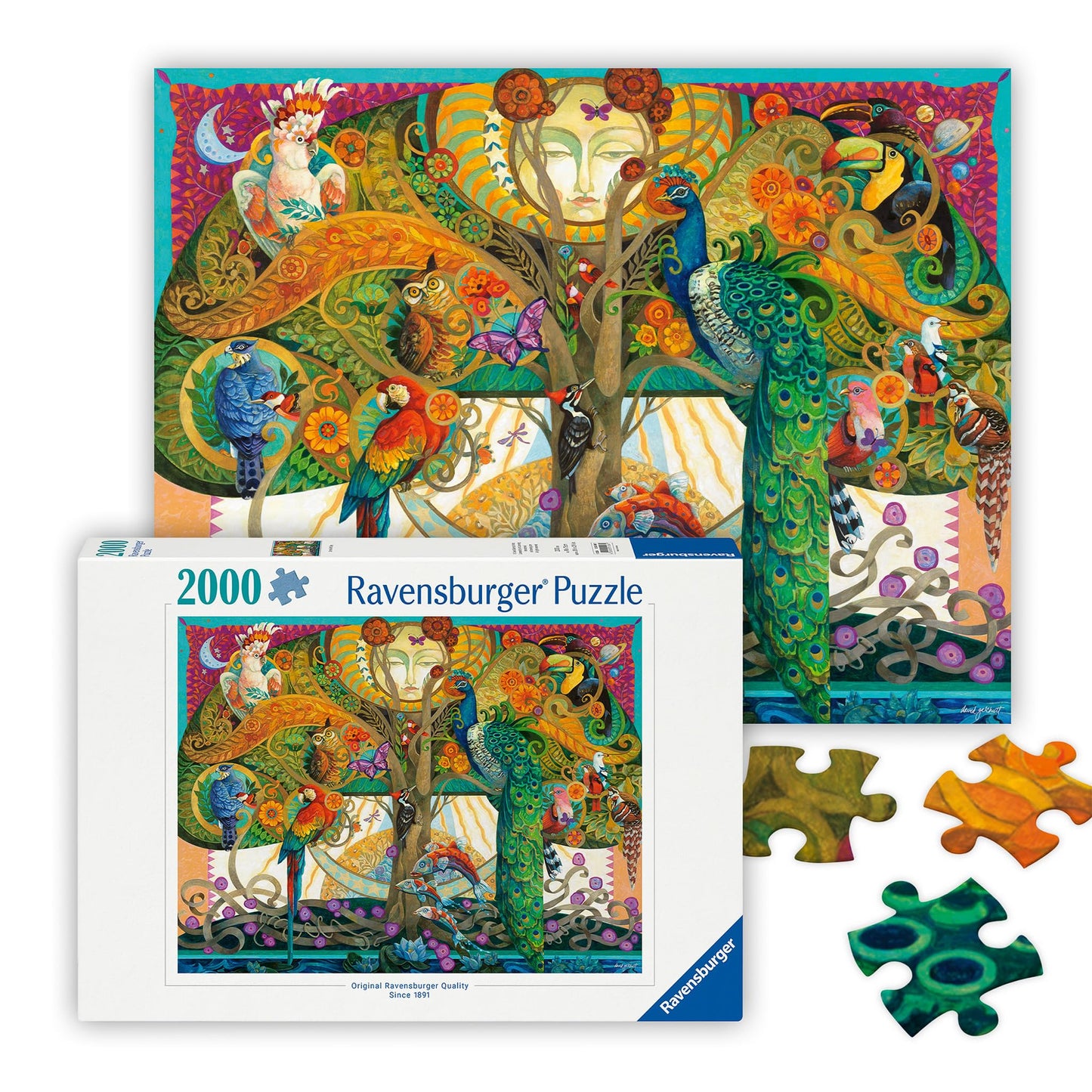 Ravensburger On The Fifth Day 2000-Piece Jigsaw Puzzle – Stunning Genesis-Inspired Artwork, Premium Quality, Frameable