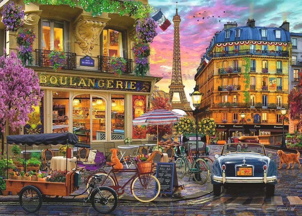 Ravensburger Paris at Dawn 1000-Piece Jigsaw Puzzle – Frameable Sunrise in Historic Paris