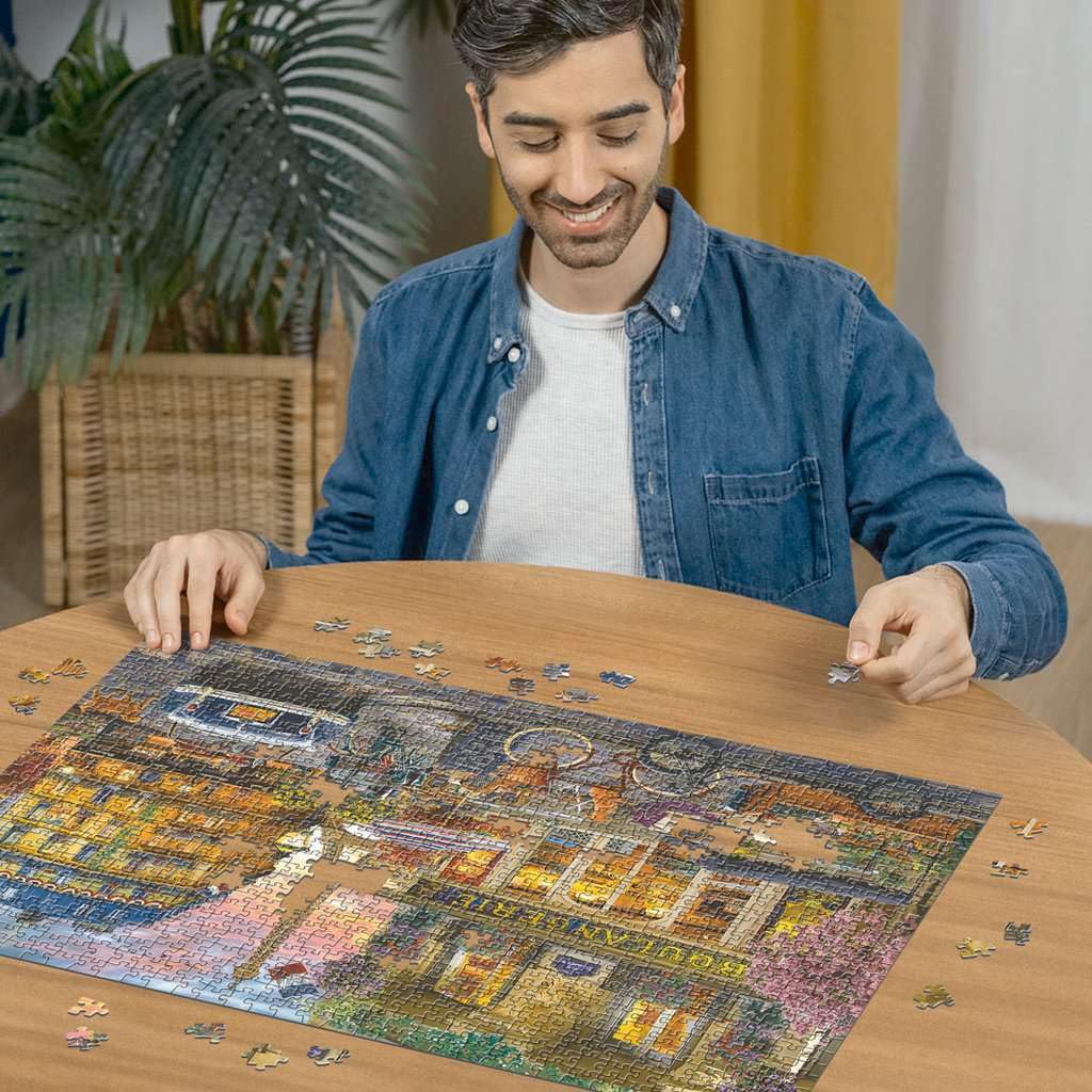 Ravensburger Paris at Dawn 1000-Piece Jigsaw Puzzle – Frameable Sunrise in Historic Paris