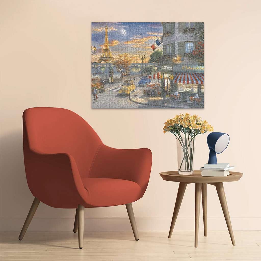 Ravensburger Paris Sunset 2000-Piece Jigsaw Puzzle – Eiffel Tower Skyline, Premium Quality
