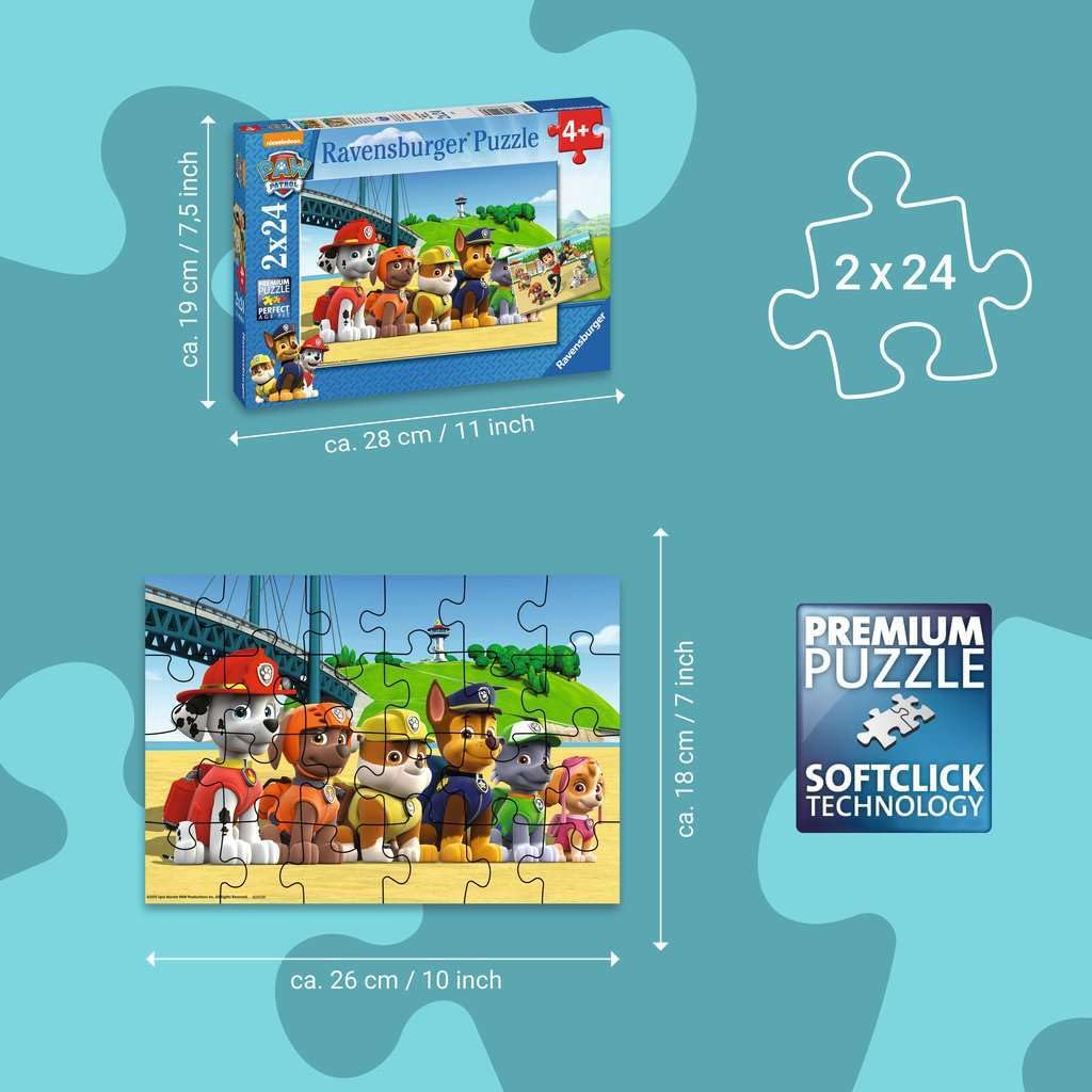 Ravensburger Paw Patrol Jigsaw Puzzle (2 x 24 Pieces) – 3+ Years | Family Fun