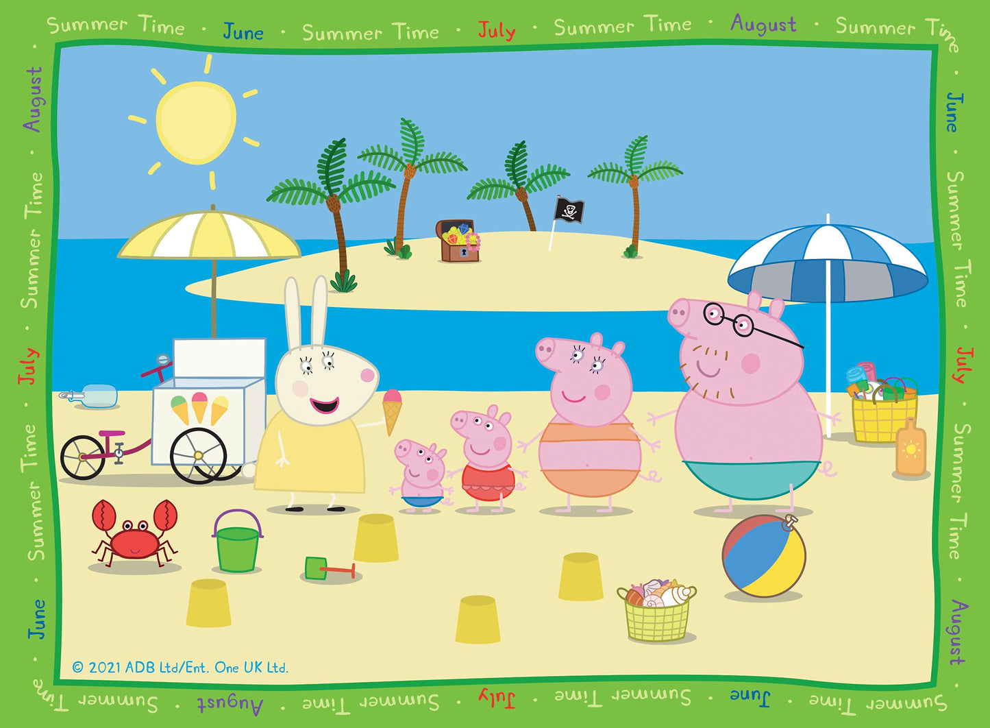 Ravensburger Peppa Pig Four Seasons Puzzles - 4-in-Box (12-24 Pieces) for Ages 3+