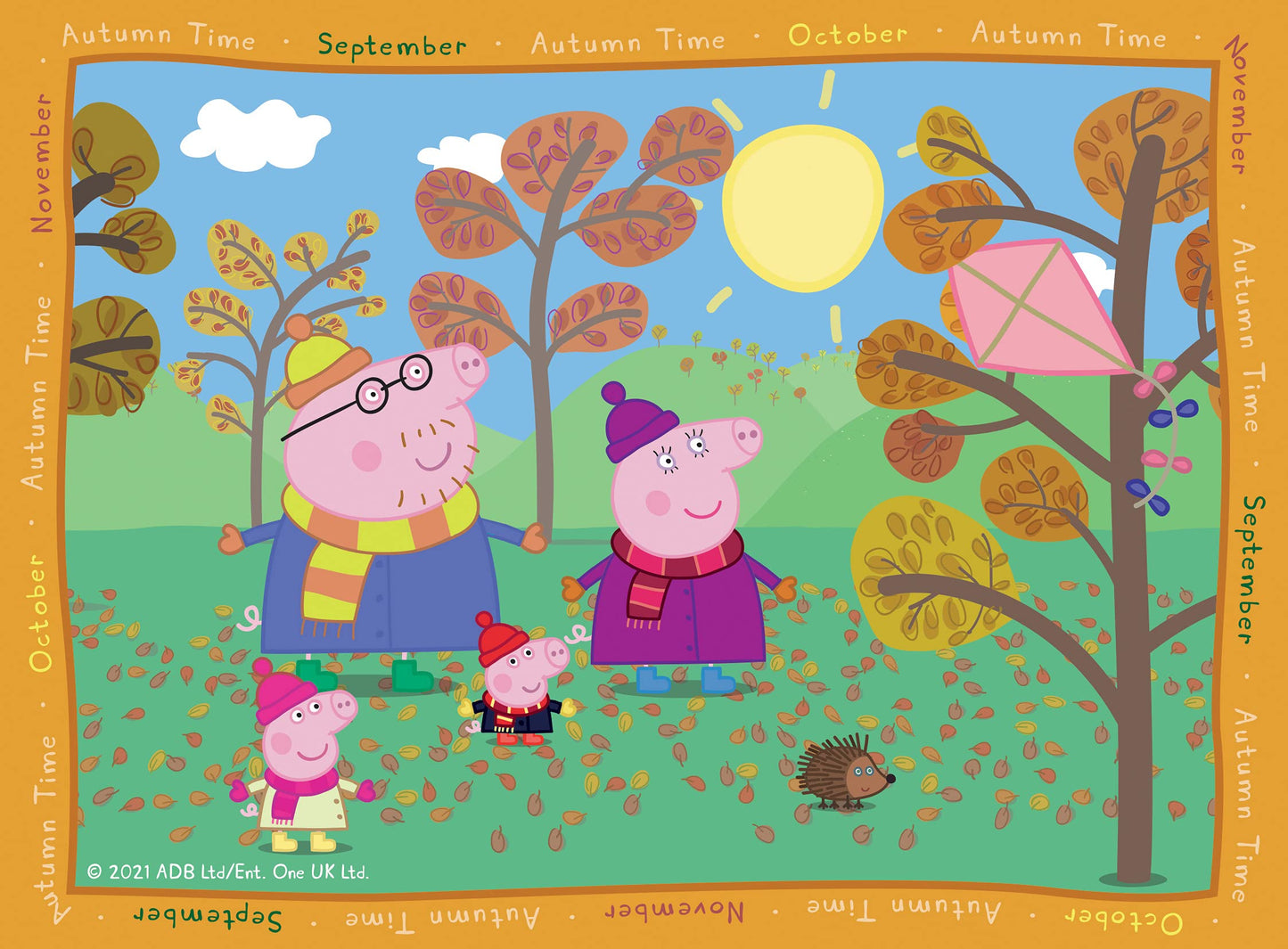 Ravensburger Peppa Pig Four Seasons Puzzles - 4-in-Box (12-24 Pieces) for Ages 3+