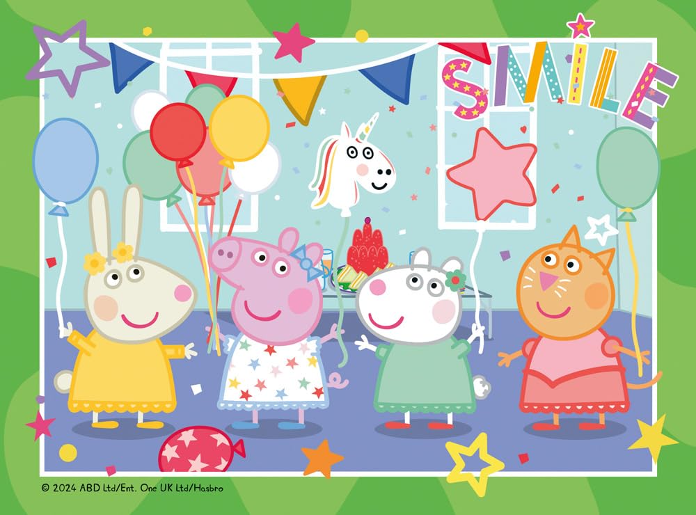 Ravensburger Peppa Pig Puzzles Pack of 4 – 72-Piece Puzzles for Ages 3+ | 19x14 cm