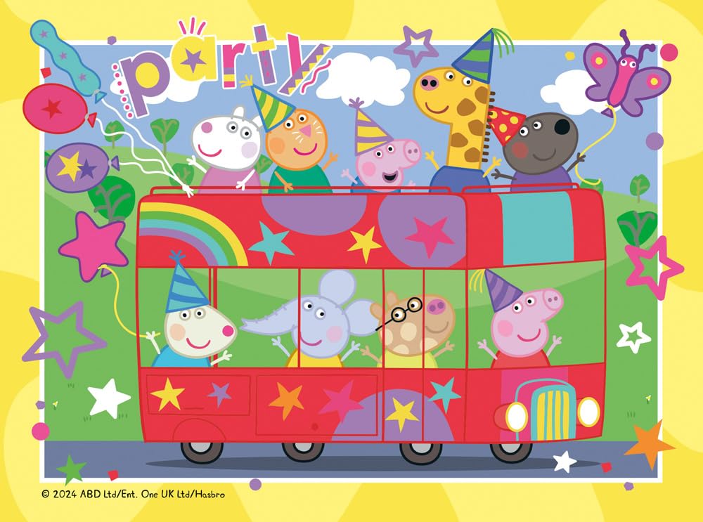 Ravensburger Peppa Pig Puzzles Pack of 4 – 72-Piece Puzzles for Ages 3+ | 19x14 cm