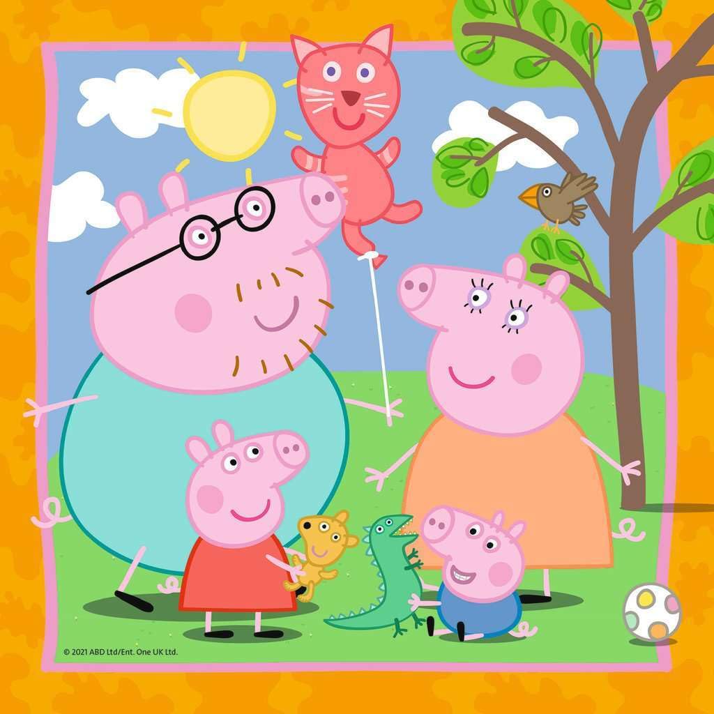 Ravensburger Peppa Pig Puzzle Set 3x49 Pieces | Family and Friends (Ages 5+)