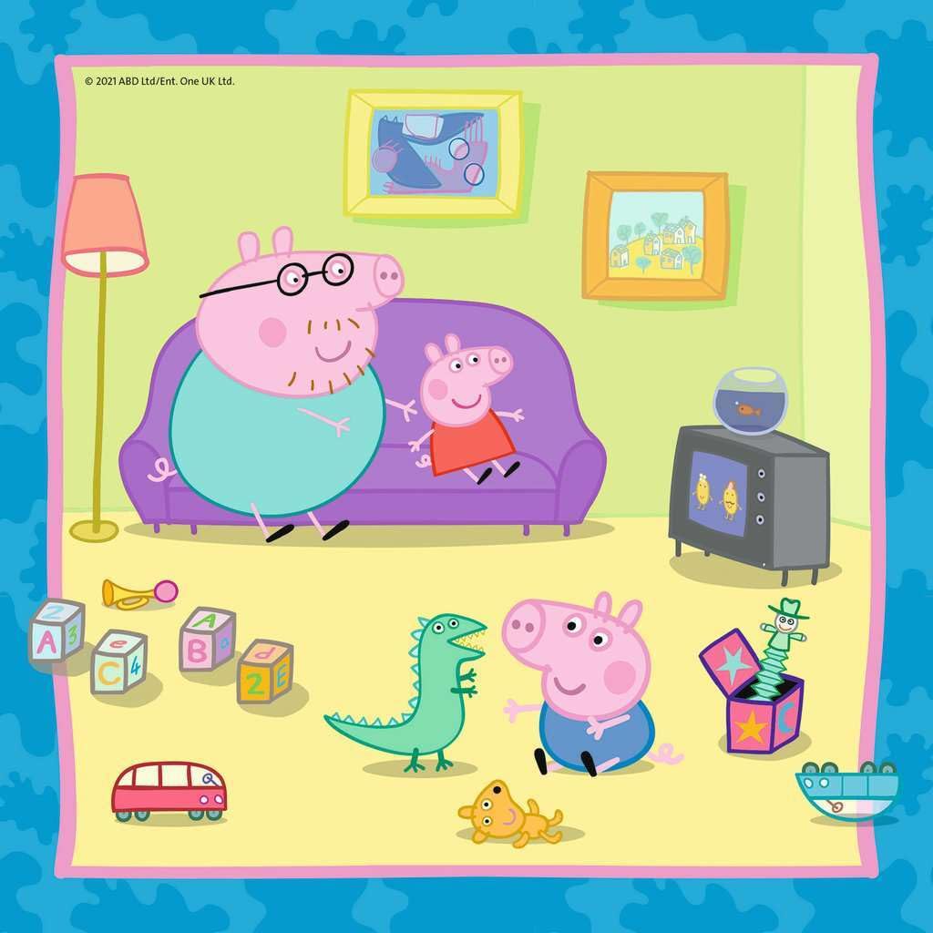 Ravensburger Peppa Pig Puzzle Set 3x49 Pieces | Family and Friends (Ages 5+)