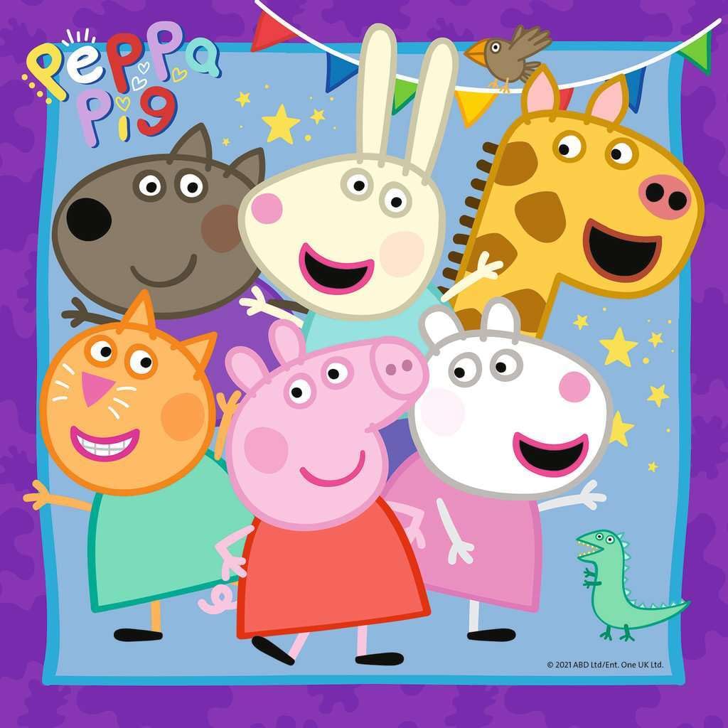 Ravensburger Peppa Pig Puzzle Set 3x49 Pieces | Family and Friends (Ages 5+)