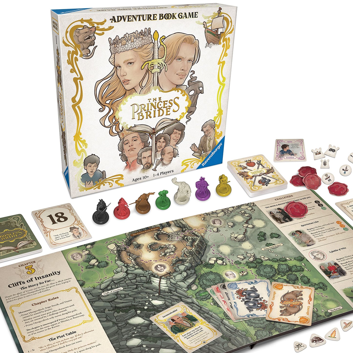 Ravensburger Princess Bride Adventure Book Game | Interactive Chapter-Book Board Game for Fans
