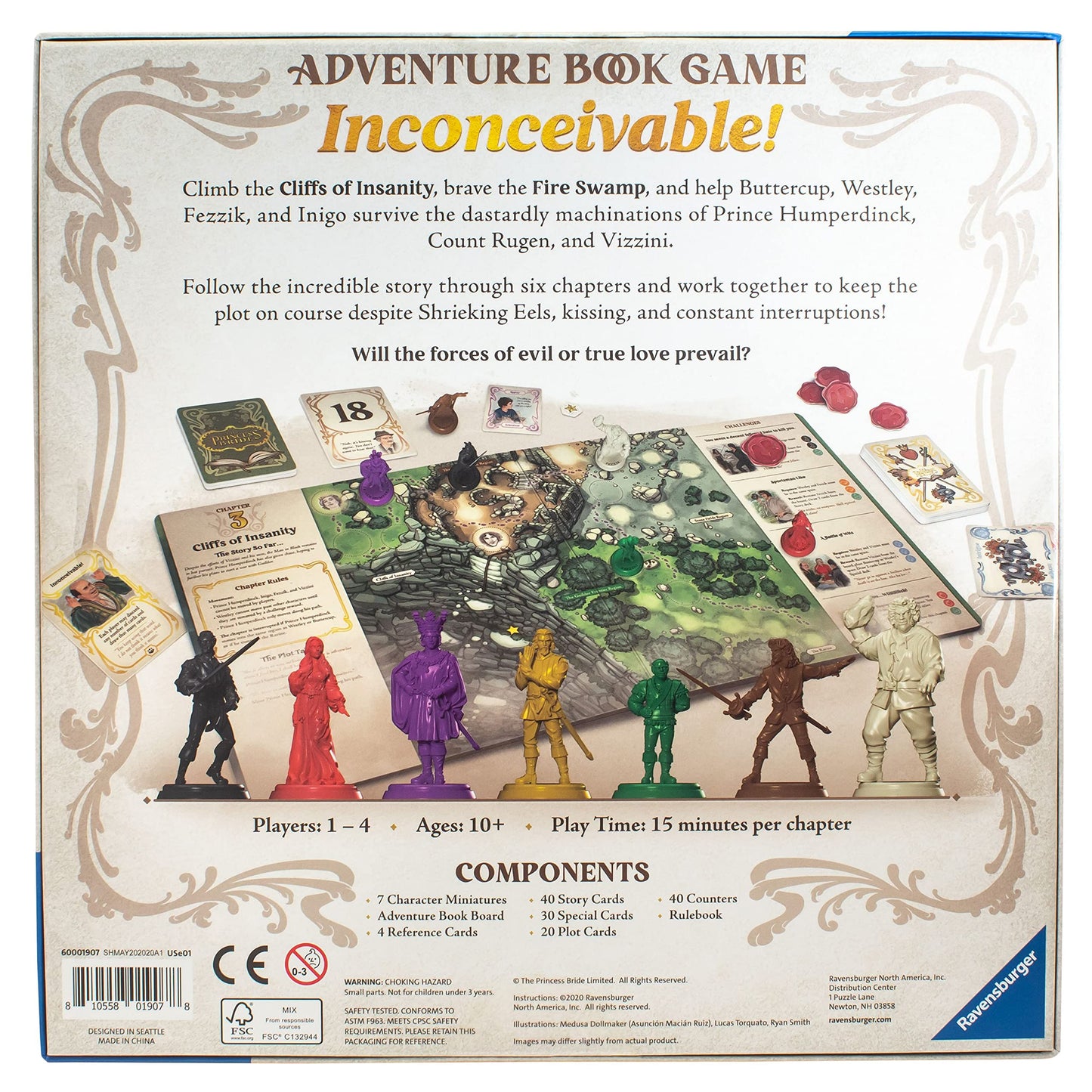 Ravensburger Princess Bride Adventure Book Game | Interactive Chapter-Book Board Game for Fans