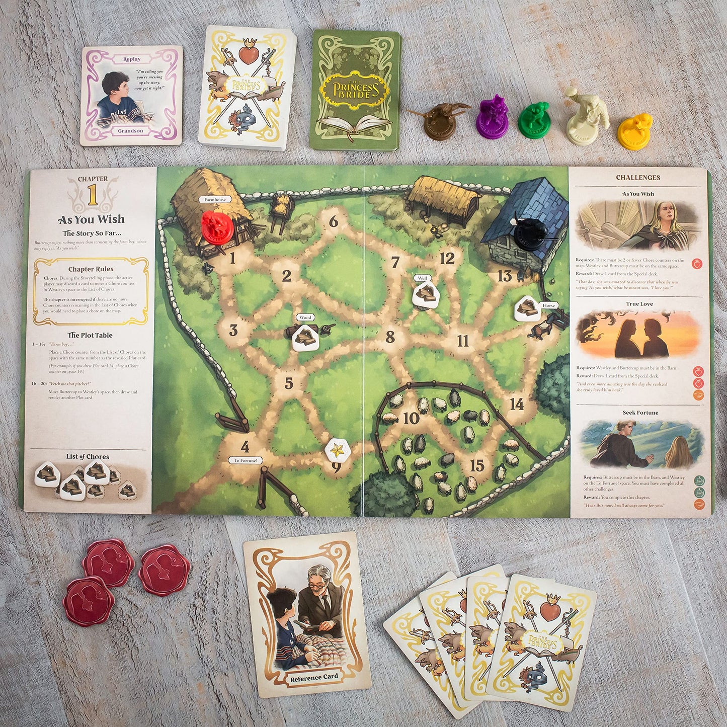 Ravensburger Princess Bride Adventure Book Game | Interactive Chapter-Book Board Game for Fans