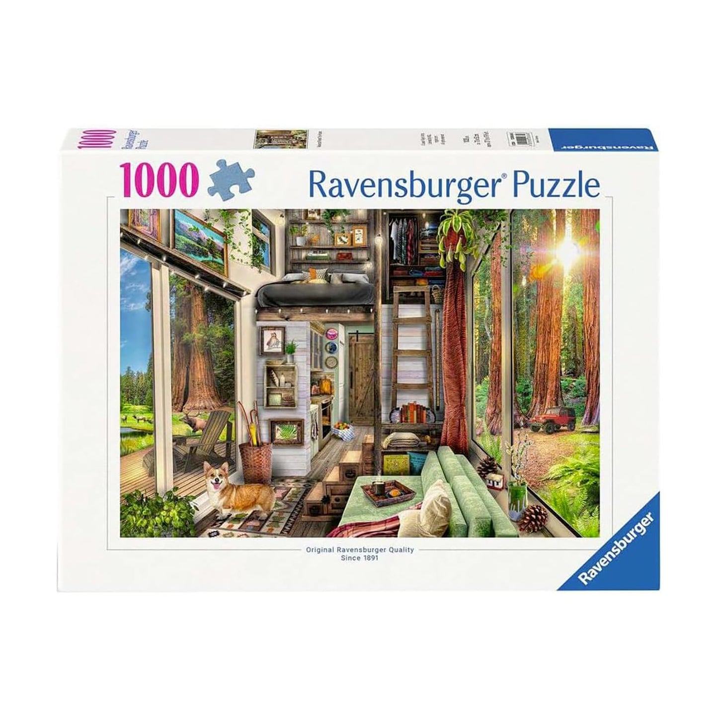 Ravensburger Redwood Forest Tiny House 1000-Piece Puzzle for Adults – Handcrafted in Germany, Superior Interlocking