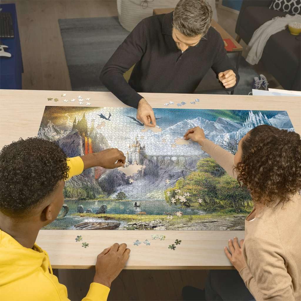 Ravensburger Reign of Dragons 3000-Piece Jigsaw Puzzle – Premium Fantasy Adventure