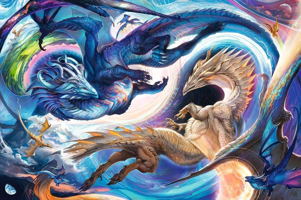 Ravensburger Dragons Day and Night 5000-Piece Puzzle – Premium Quality & Frameable Fantasy