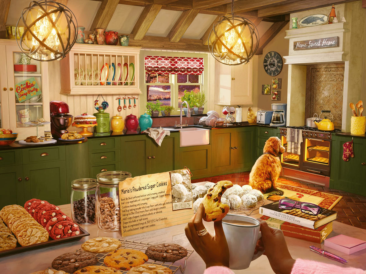 Ravensburger Cozy Kitchen 750 Piece Puzzle – Softclick Technology, Glare-Free Imagery, FSC Certified