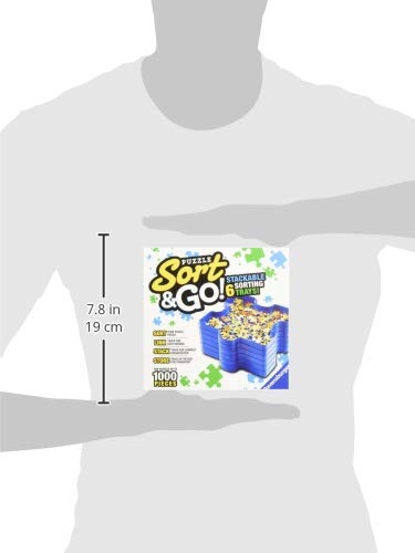 Ravensburger Sort and Go: Premium Six-Tray Jigsaw Puzzle Sorting Accessory (Up to 1000 Pieces)