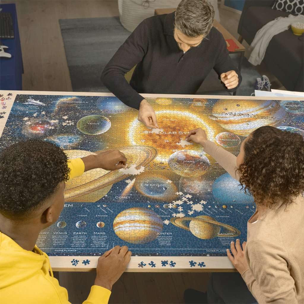 Ravensburger Space Odyssey 5000-Piece Jigsaw Puzzle | Premium Frameable Solar System Artwork