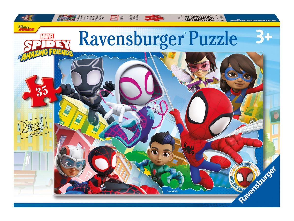 Ravensburger Spidey and His Friends Puzzle – 35-Piece Kids’ Jigsaw (Ages 3+)