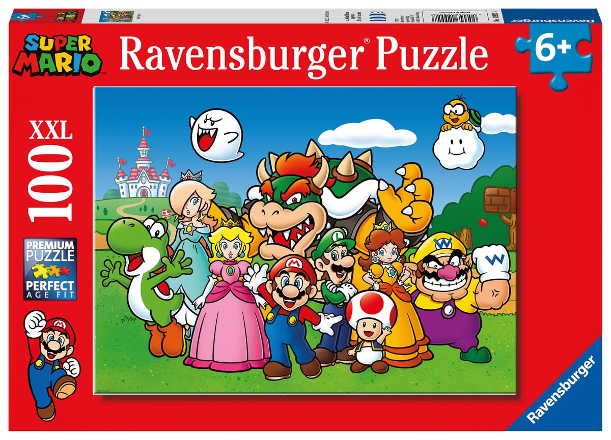 Ravensburger Super Mario 100-Piece XXL Puzzle for Kids 6+ | Large Pieces