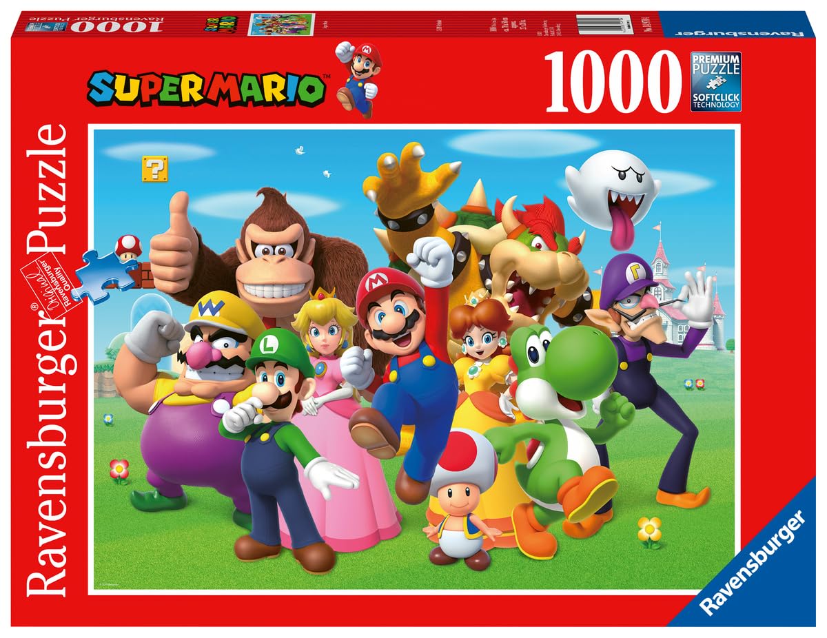 Ravensburger Super Mario Bros 1000-Piece Puzzle – 70 x 50 cm, Ages 12+, Green