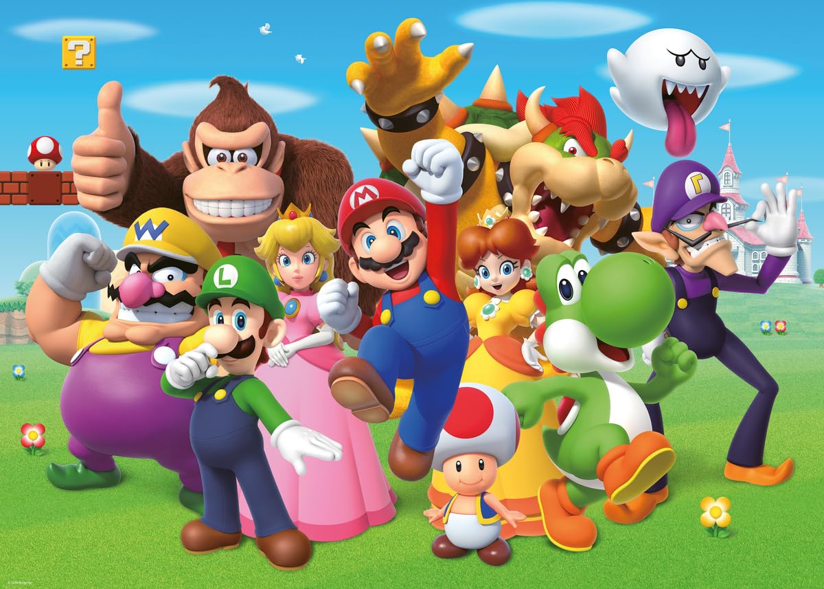 Ravensburger Super Mario Bros 1000-Piece Puzzle – 70 x 50 cm, Ages 12+, Green