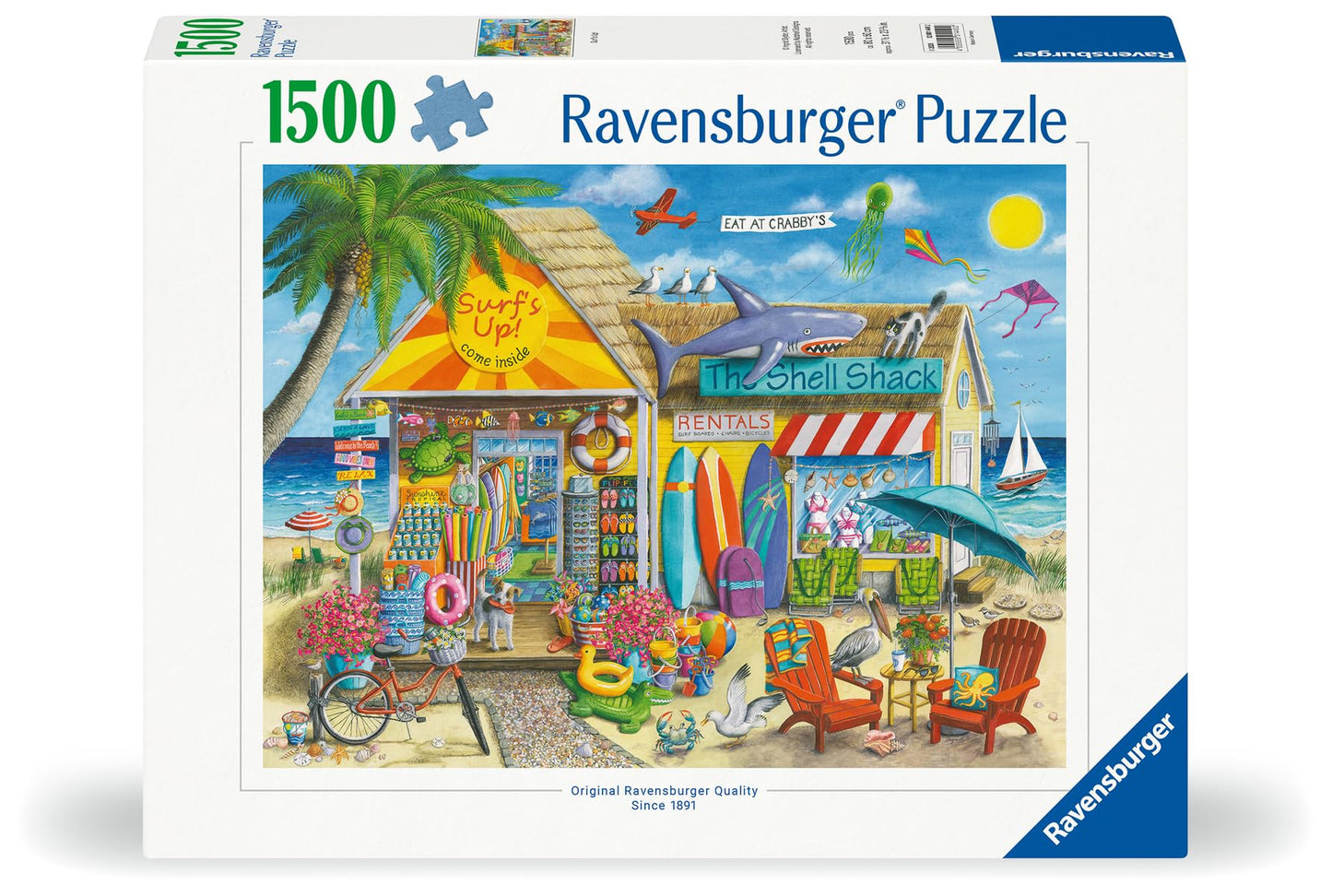 Ravensburger Surf's Up 1500-Piece Puzzle | Premium Quality & FSC-Certified