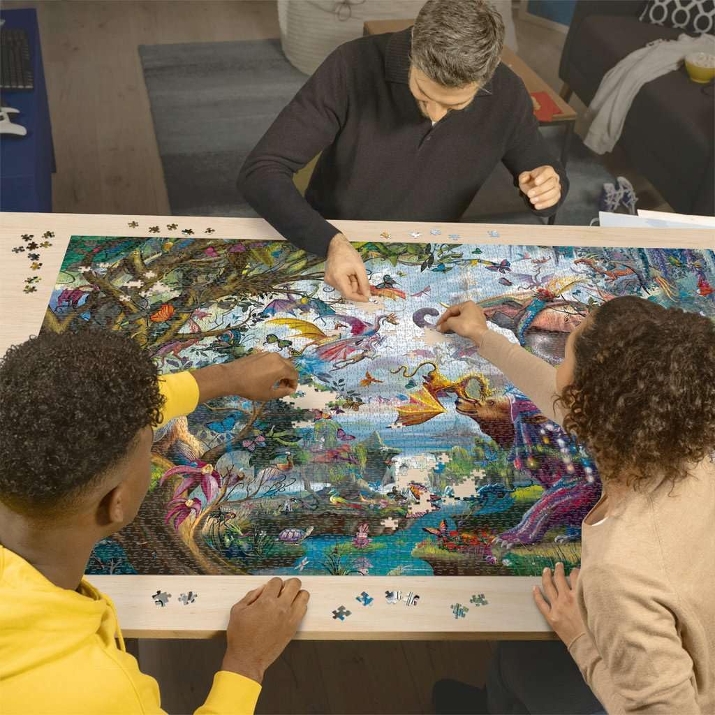 Ravensburger Tropical Dragons 4000-Piece Jigsaw Puzzle – Premium Quality, Frameable Artwork for Adults