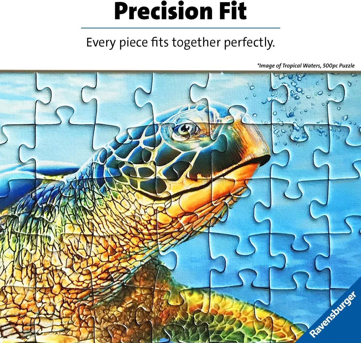 Ravensburger Typefaces 500-Piece Jigsaw for Adults – Each Face Carries a Letter, Softclick Interlock