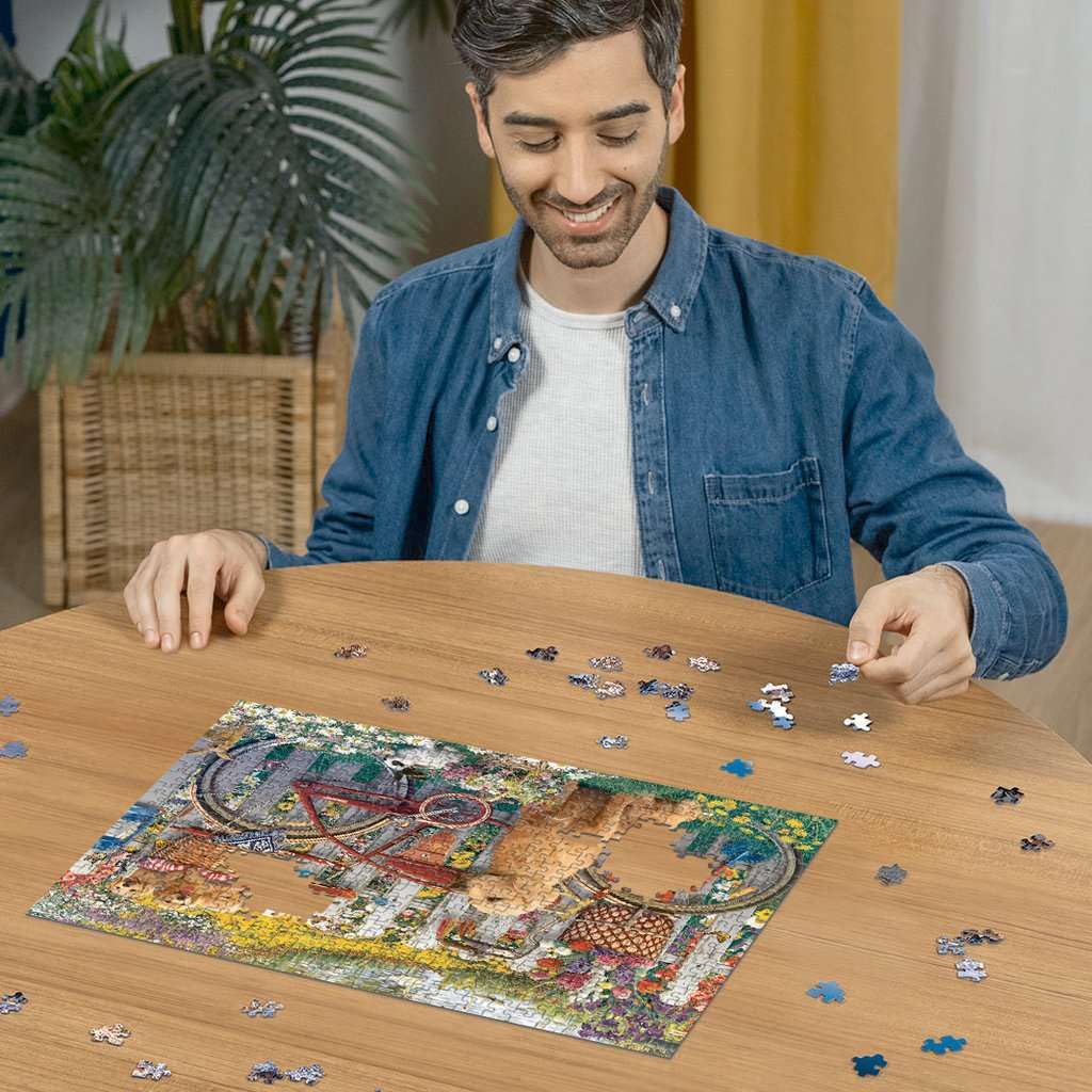 Ravensburger 15036 Cute Dogs in the Garden – 500 Piece Puzzle for Adults | Unique Pieces, Interlocking Fit