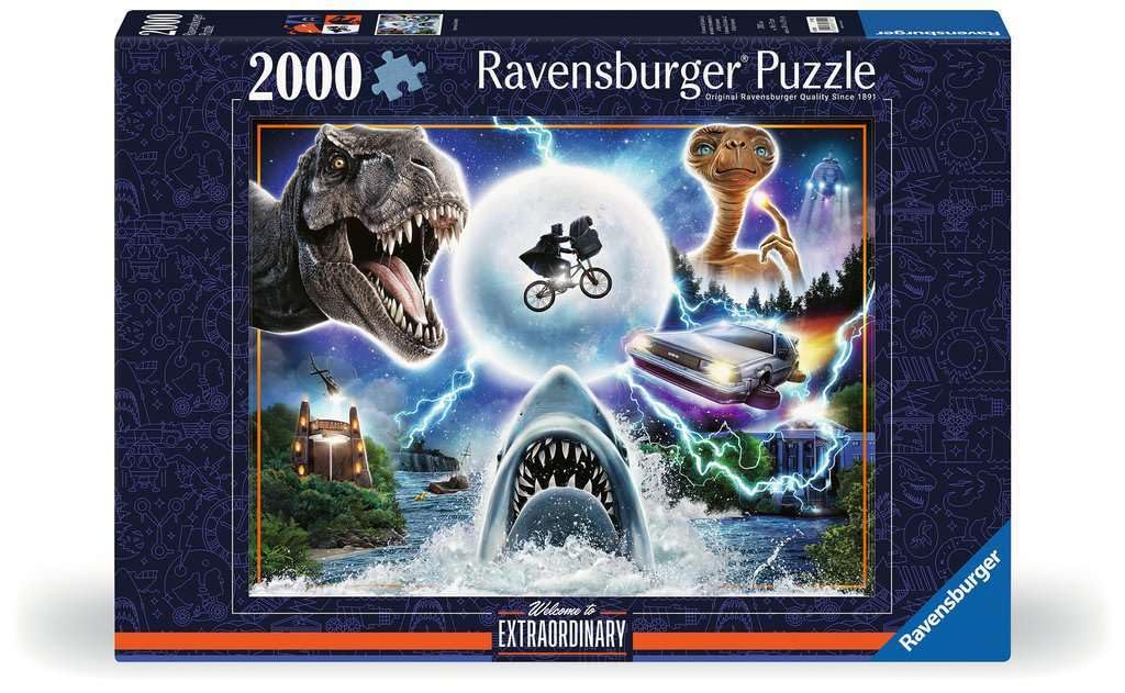 Ravensburger Universal Amblin Entertainment 2000-Piece Jigsaw Puzzle – Bold Colors & Movie Classics