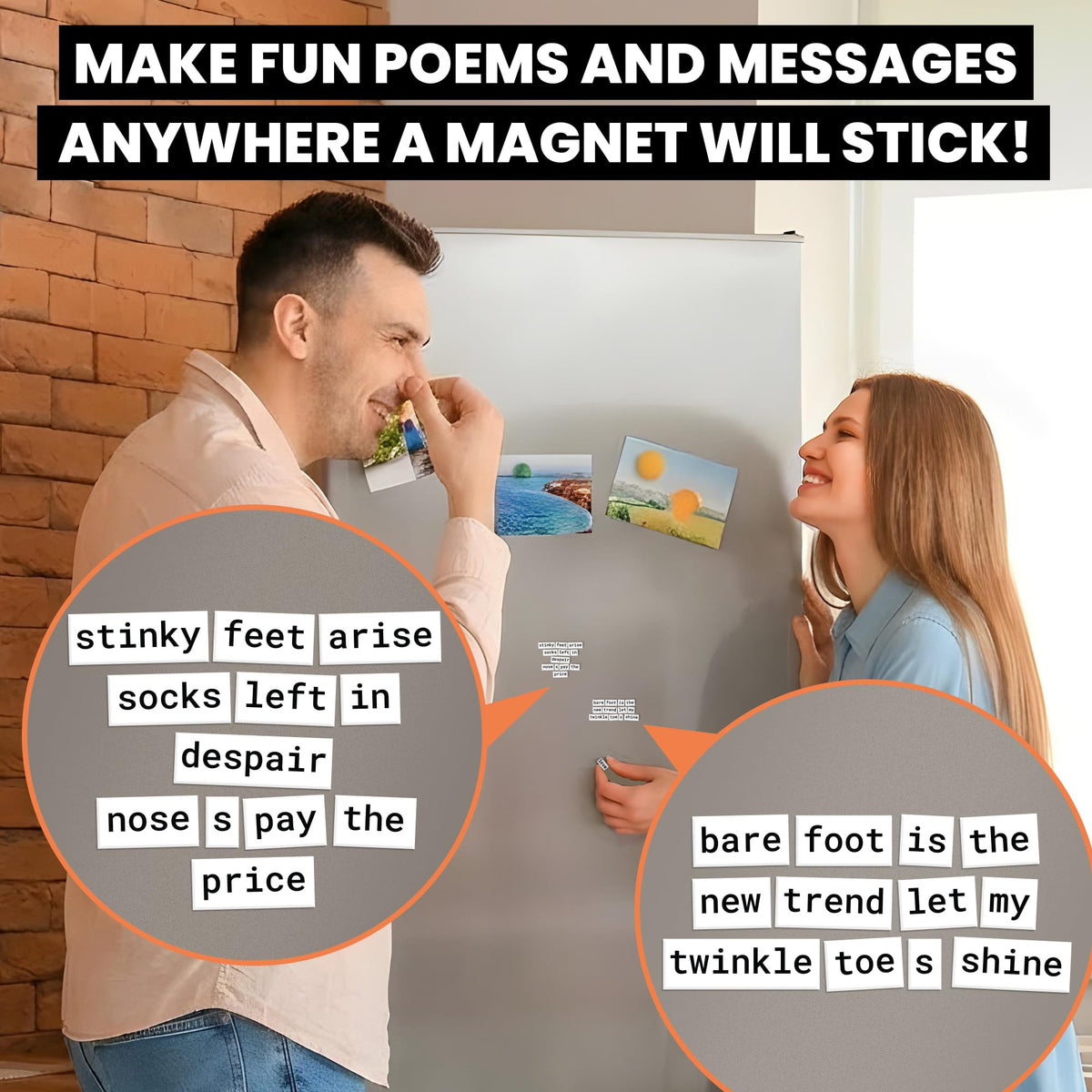 Rayliad Essential Kit of Word Magnets – 797 Fridge Poetry Tiles for Creative Expression