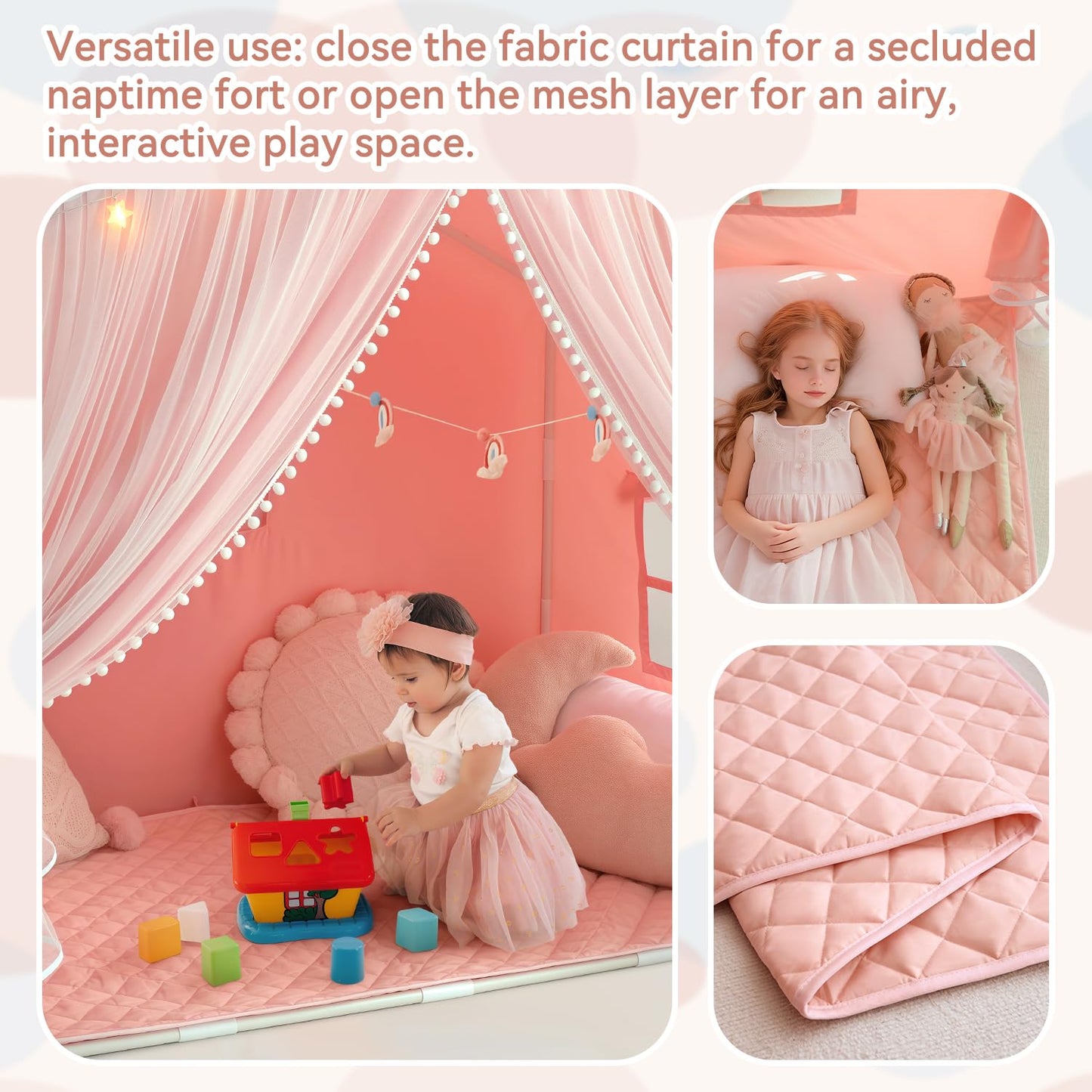 Razee Kids Tent with Matrix – Princess Indoor Playhouse for Girls