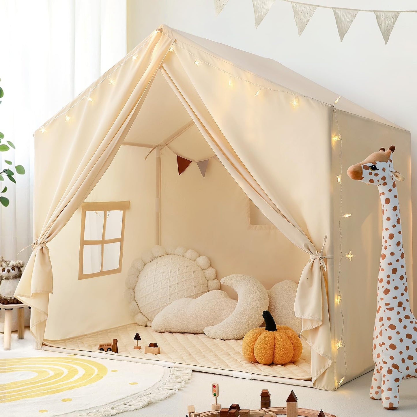 Razee Kids Play Tent with Padded Mat – Large Indoor Playhouse