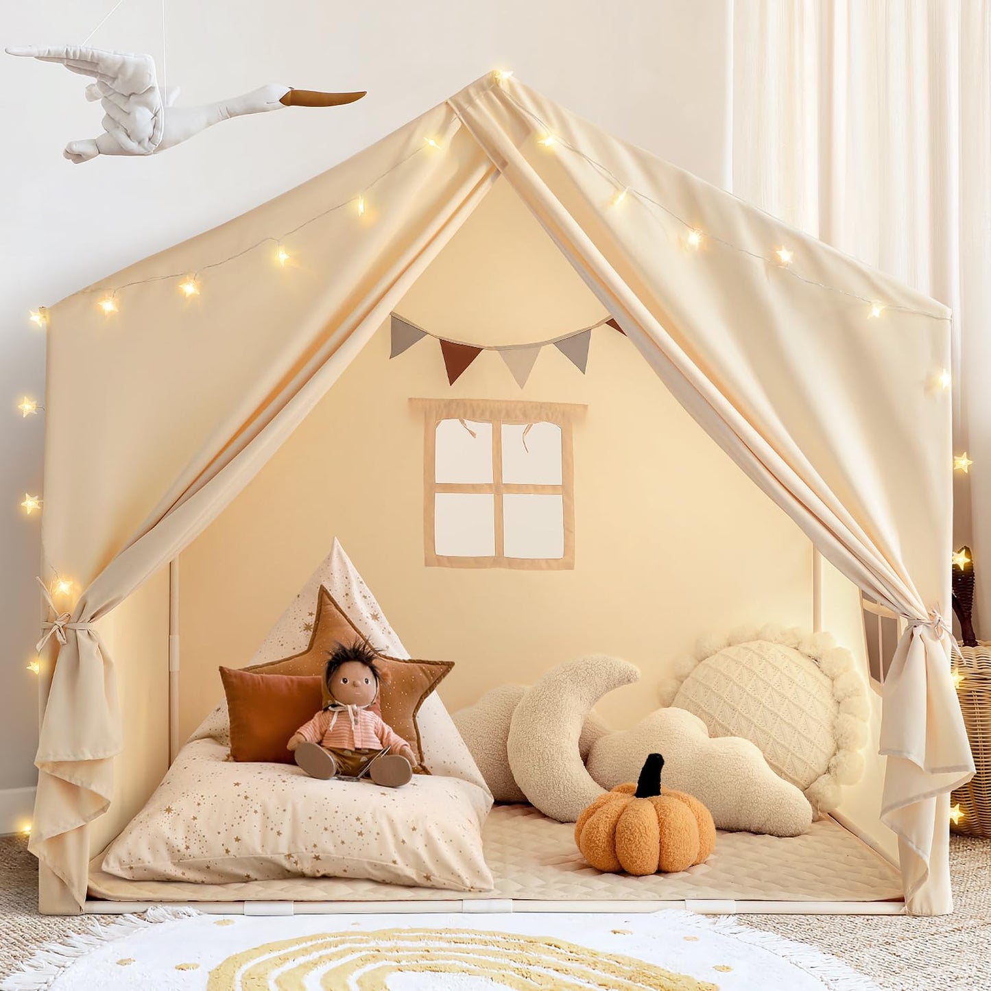 Razee Kids Play Tent with Padded Mat – Large Indoor Playhouse