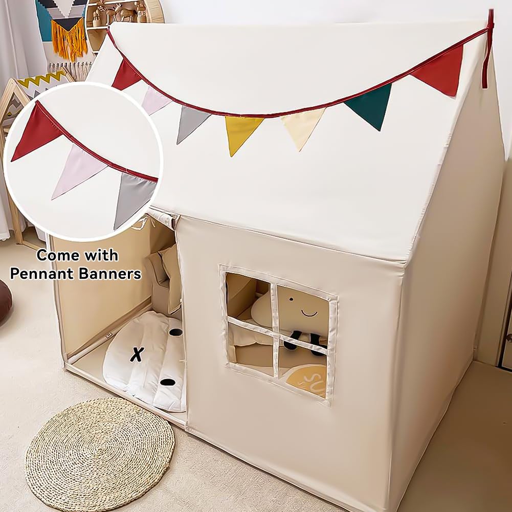 Razee Kids Indoor Play Tent – Large Playhouse with Pennant Banners