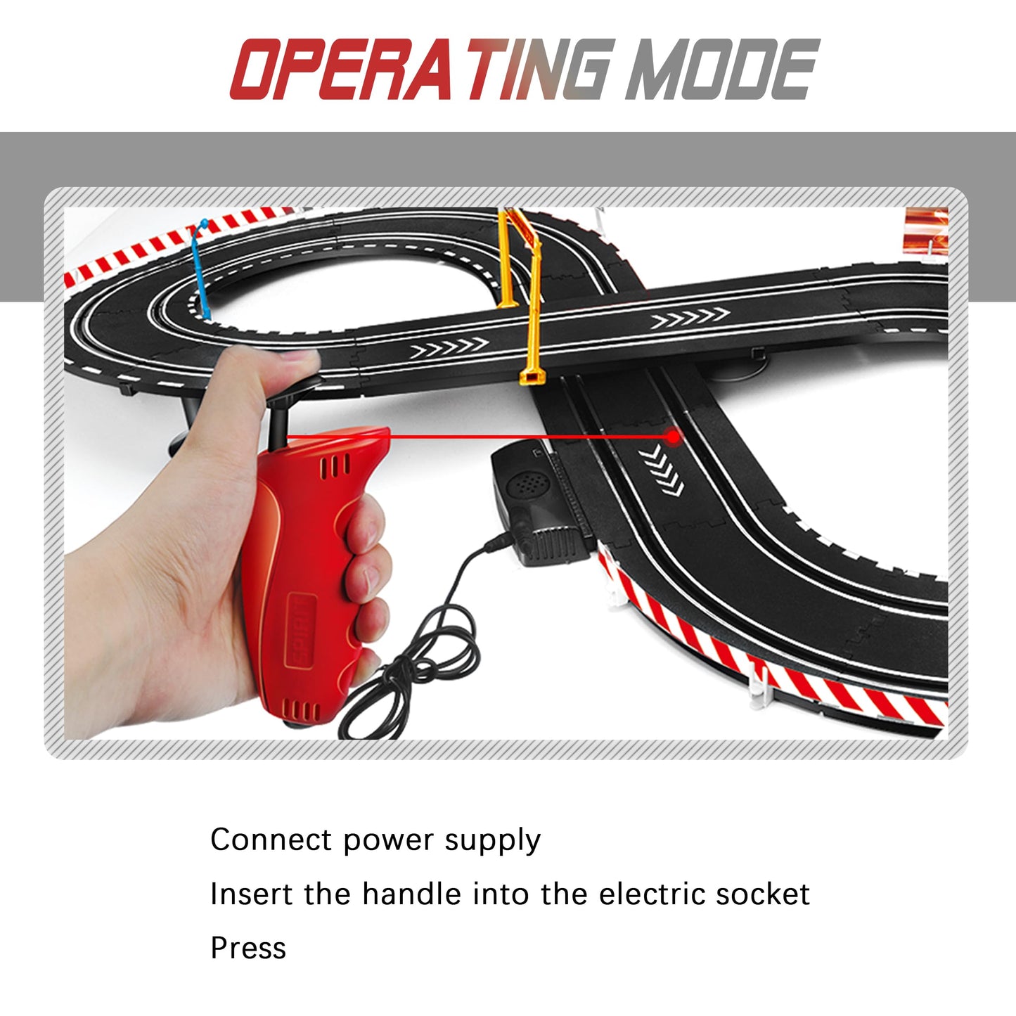Rcovasc Kids Electric Slot Car Race Track Set | 2 Cars, Beginner Friendly