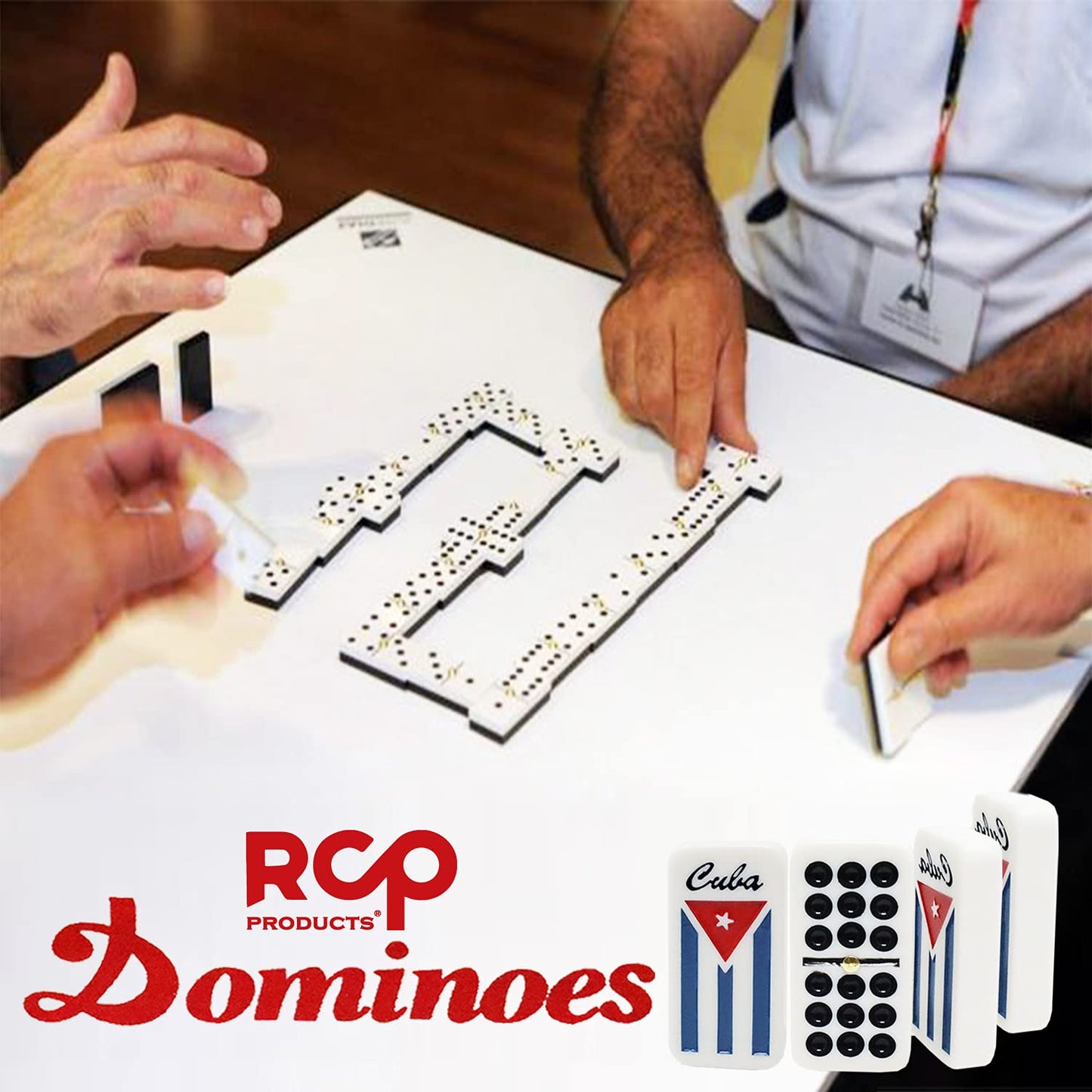 RCP PRODUCTS Dominos Set for Adults – Double Nine Dominoes (55 Tiles) with Metal Spinner | Travel & Home Board Game