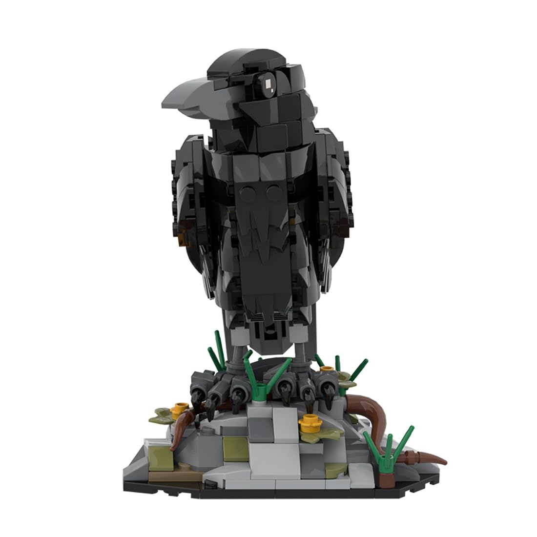 RCTRORCARY Raven Bird Building Set — Mechanical MOC for Adults, Desk Decor