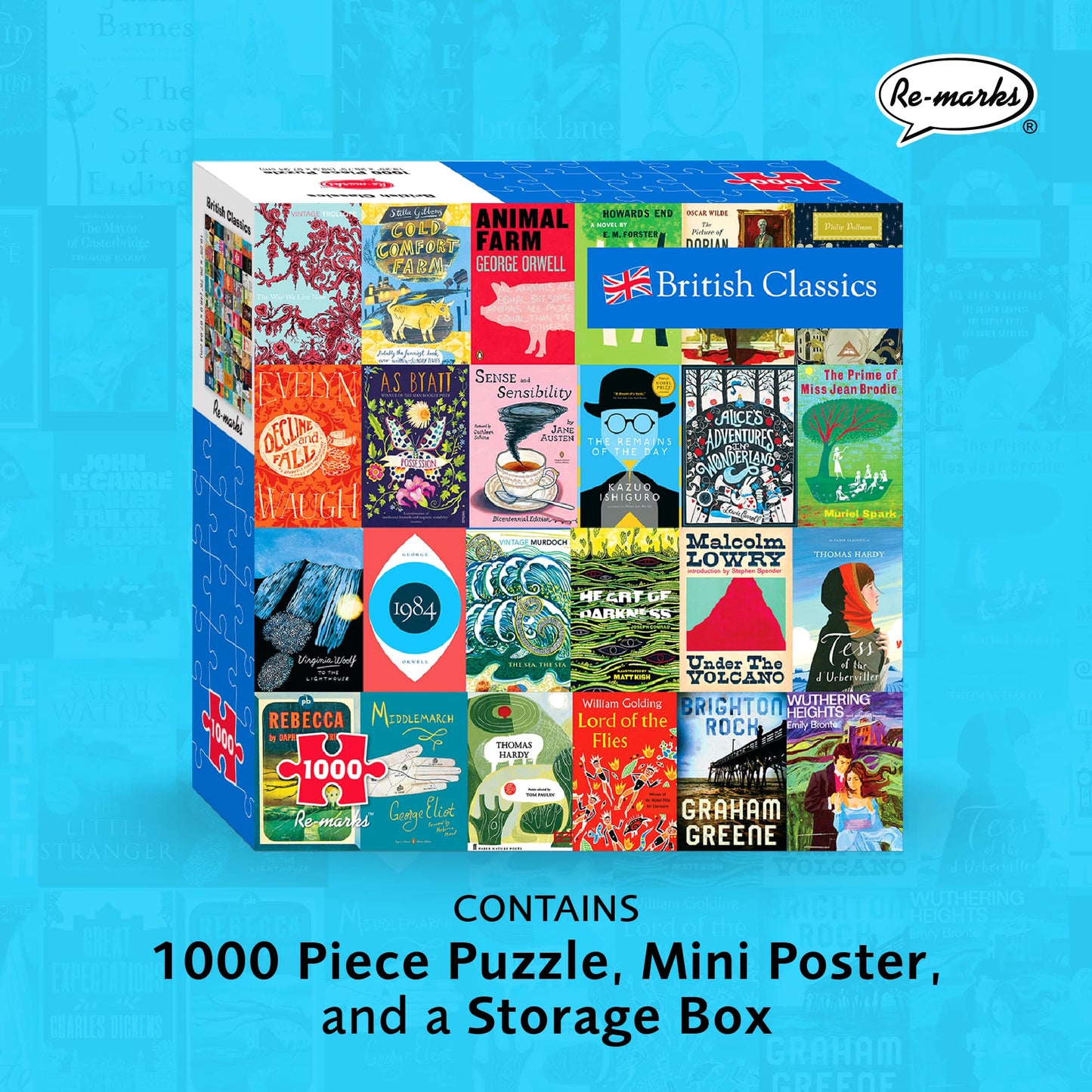 Re-Marks British Classics 1000-Piece Jigsaw Puzzle – Family Literary Edition