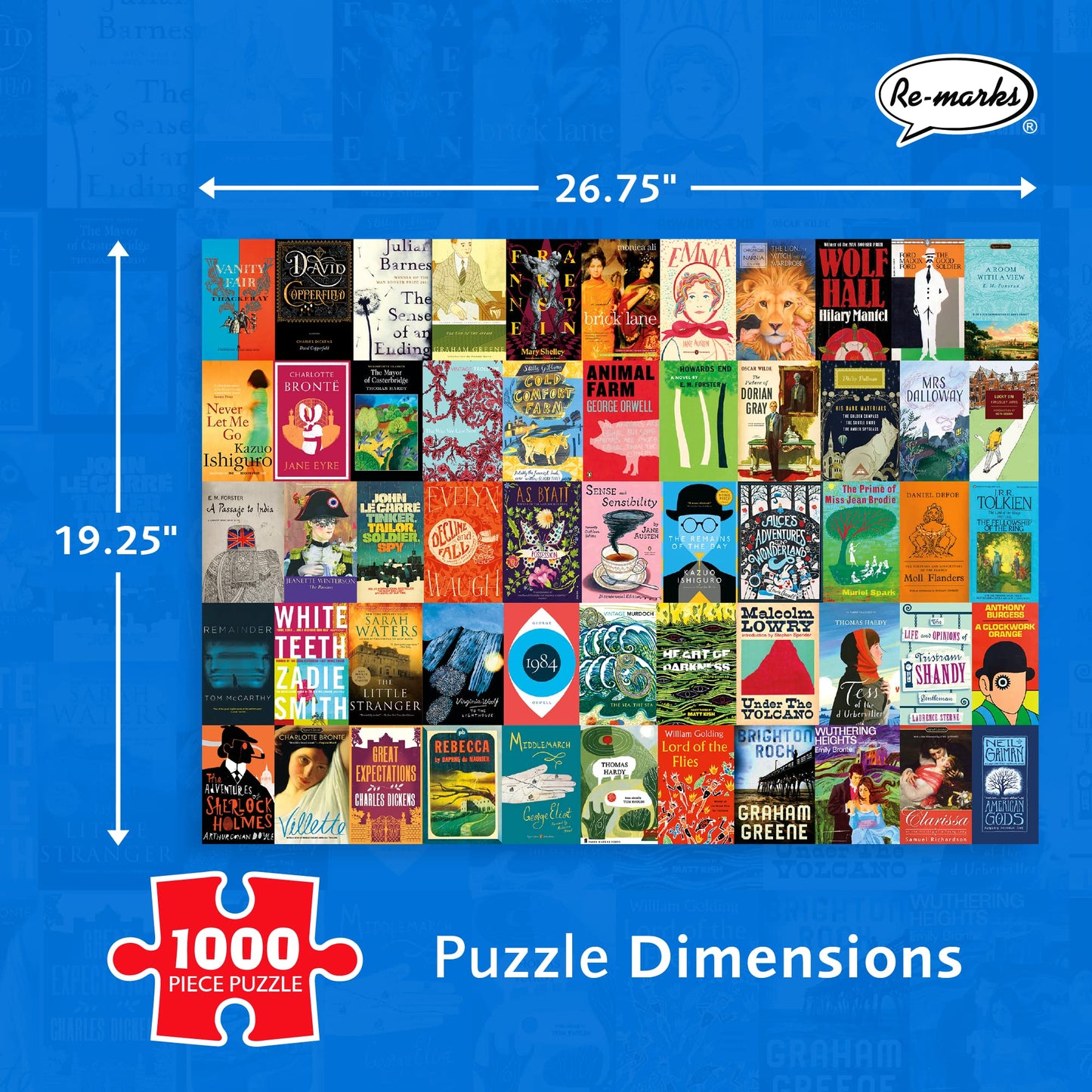 Re-Marks British Classics 1000-Piece Jigsaw Puzzle – Family Literary Edition