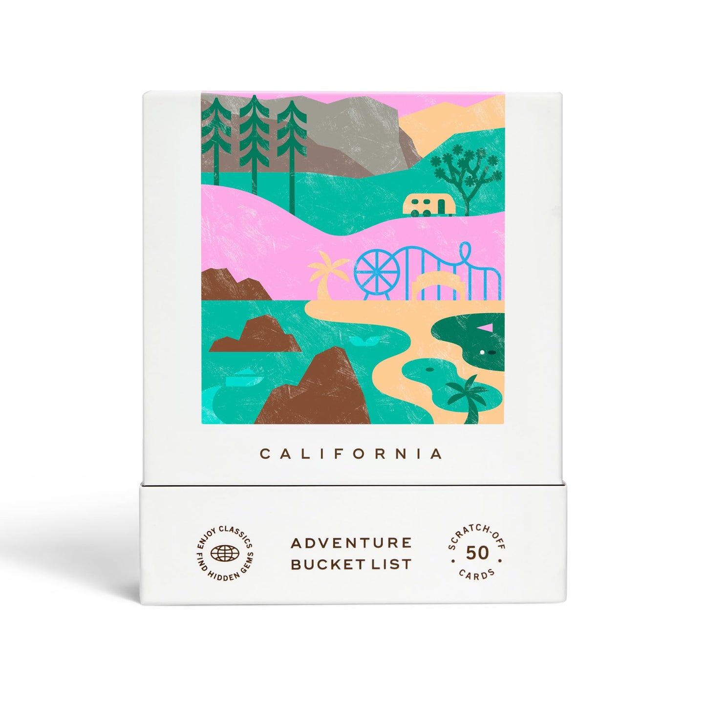 Reach International Outfitters California Adventure Bucket List: 50 Scratch-Off Cards for California Road Trips
