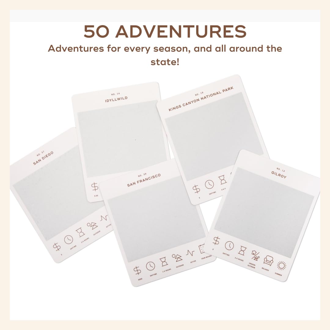 Reach International Outfitters California Adventure Bucket List: 50 Scratch-Off Cards for California Road Trips