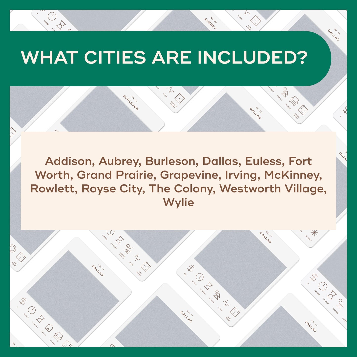 Dallas Fort Worth Adventure Bucket List – 50 Scratch-Off Cards by Reach International Outfitters