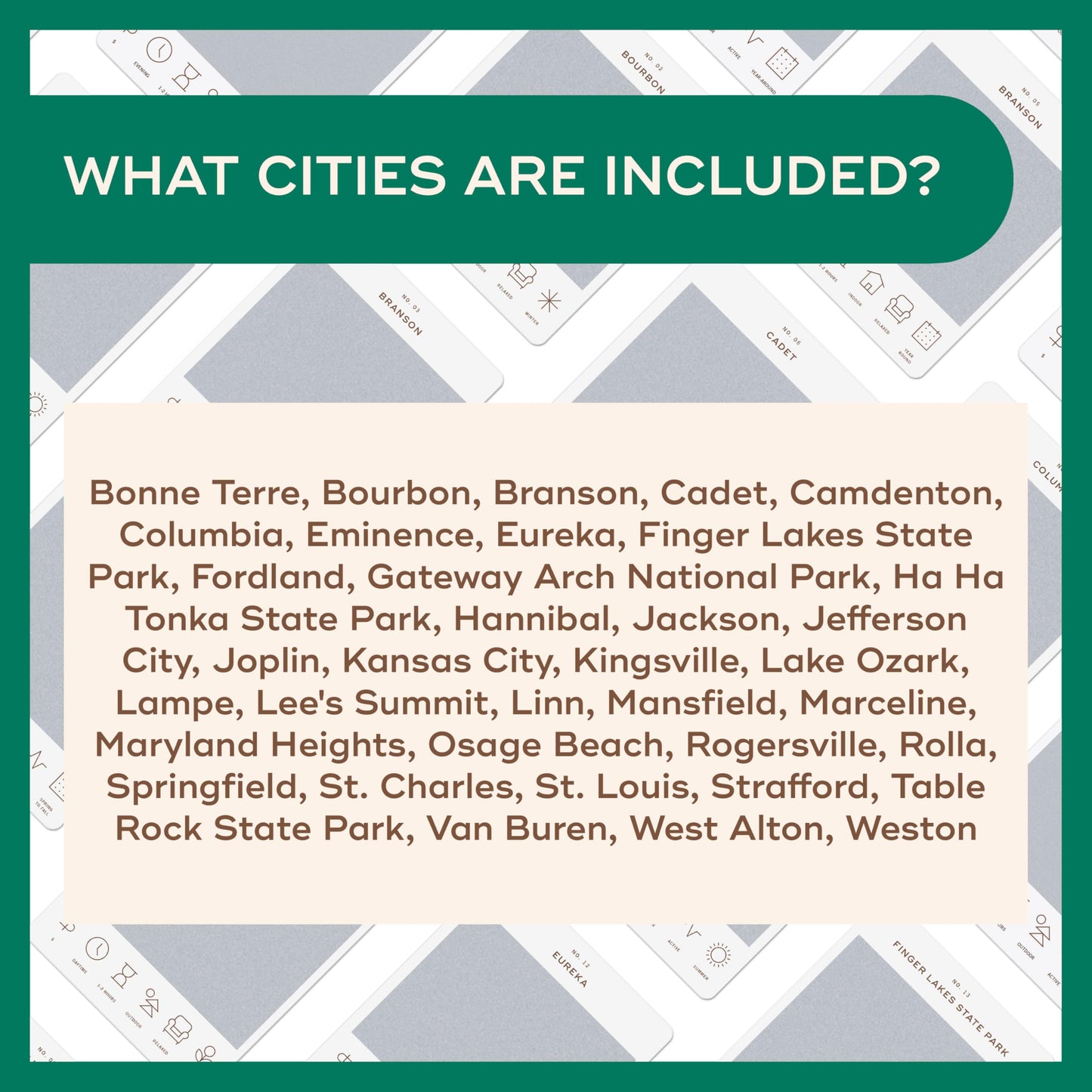 Missouri Adventure Bucket List – 50 Scratch-Off Cards by Reach International Outfitters