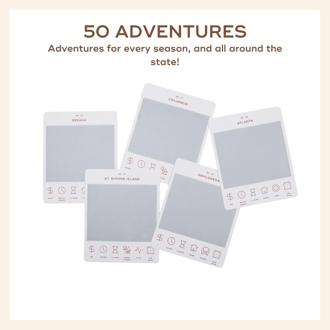 Reach International Outfitters Georgia Adventure Bucket List: 50 Scratch-Off Cards for Outdoor Activities & Road Trips