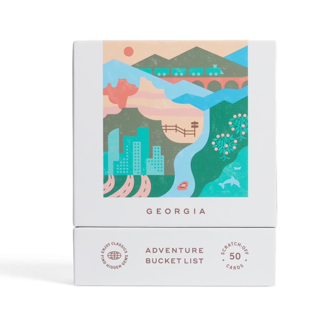 Reach International Outfitters Georgia Adventure Bucket List: 50 Scratch-Off Cards for Outdoor Activities & Road Trips