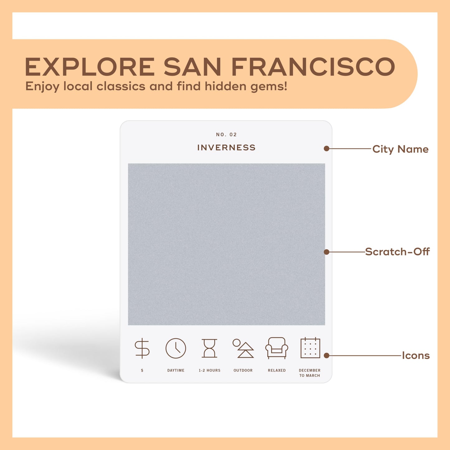 San Francisco Adventure Bucket List: 50 Scratch-Off Cards | Reach International Outfitters