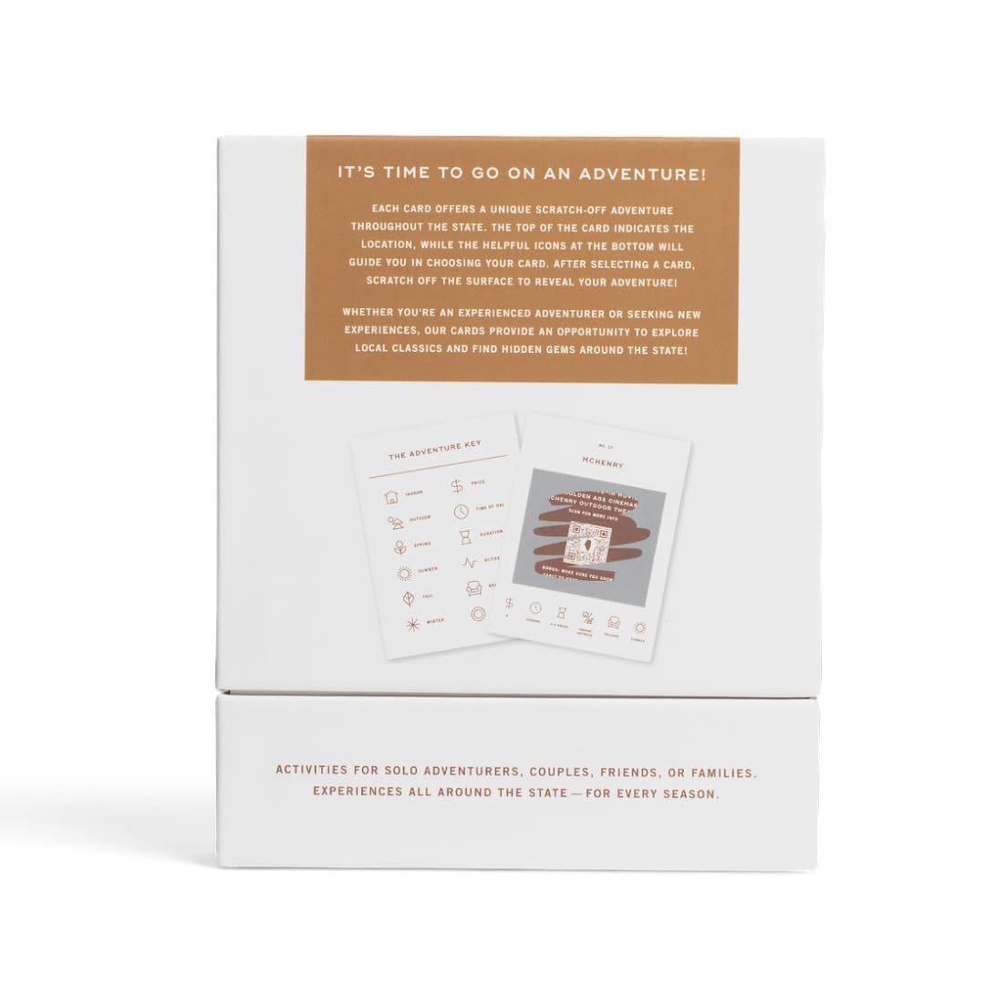 Reach International Outfitters: Illinois Adventure Bucket List – 50 Scratch-Off Cards for Outdoor and Road Trips